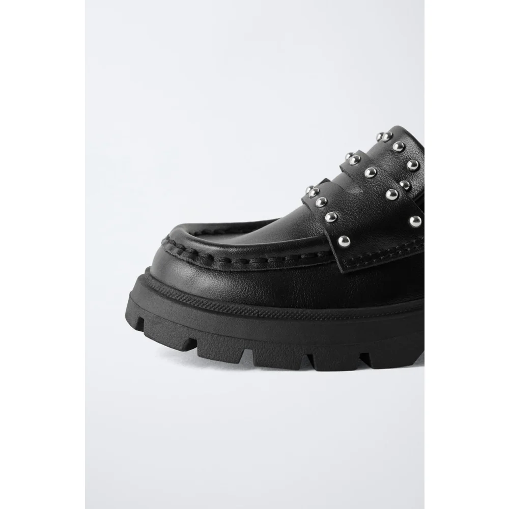 Zara Baby Studded Loafers Size 8 US 24 EU